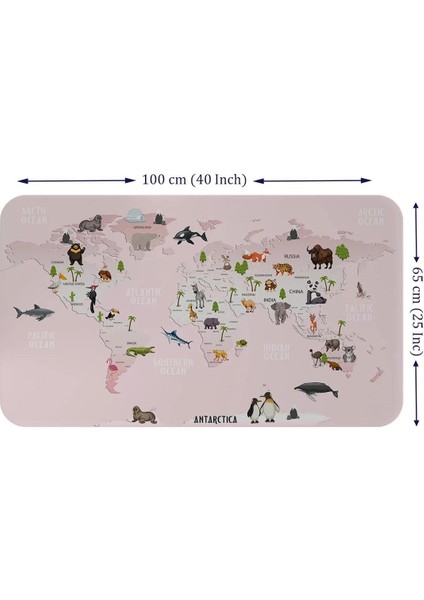 Eğitici Dünya Haritası Dünya Atlası Çocuk ve Bebek Odası Duvar STICKER-60X105-3795 fiyatları