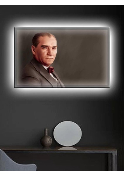 LED Işıklı Atatürk Hediyelik Tablolar