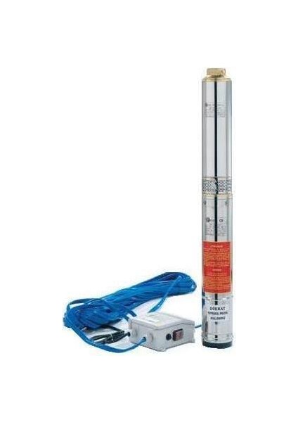 Italyan Teknoloji 0.75 Hp 8 Kademe Dalgıç Pompa 20 mt Kablo ve Panolu 220V