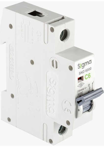 6SM106C 1p C6 6ka Otomatik Sigorta