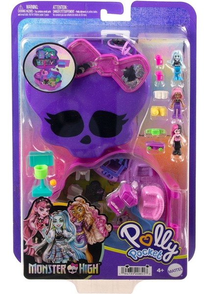 HVV58 Polly Pocket - Monster High Temalı Kompakt Oyun Seti