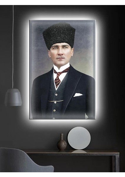 LED Işıklı Atatürk (Ofis, Işyeri,salon)