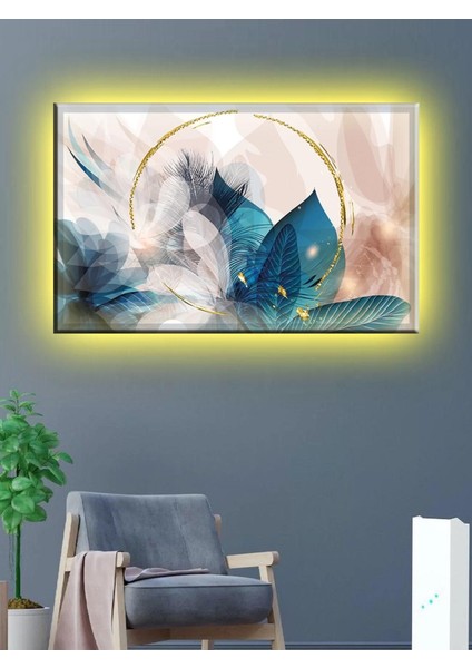 LED Işıklı Soyut Tablo