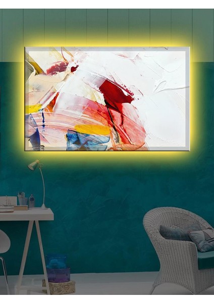 LED Işıklı Yağlı Boya Sanatsal Tablolar