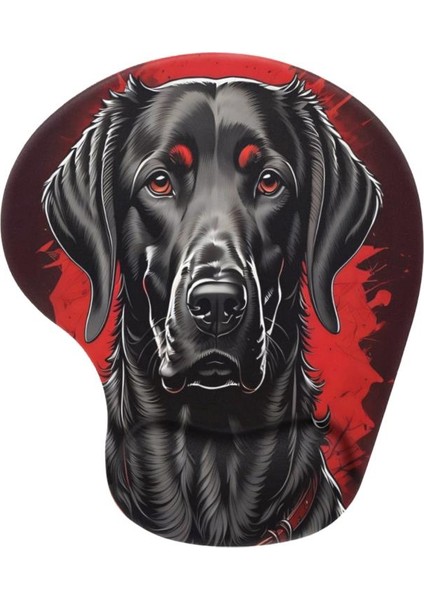 Dark Dog Bilek Destekli Mouse Pad,baskılı Mouse Pad,ergonomik Rahat Konforlu Mouse Pad