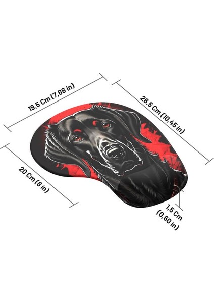 Dark Dog Bilek Destekli Mouse Pad,baskılı Mouse Pad,ergonomik Rahat Konforlu Mouse Pad