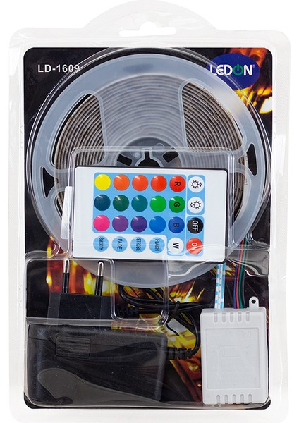 Silikonsuz 5 Metre Rgb Şerit LED Animasyon Devreli + Adaptör Set (4767) - Lisinya