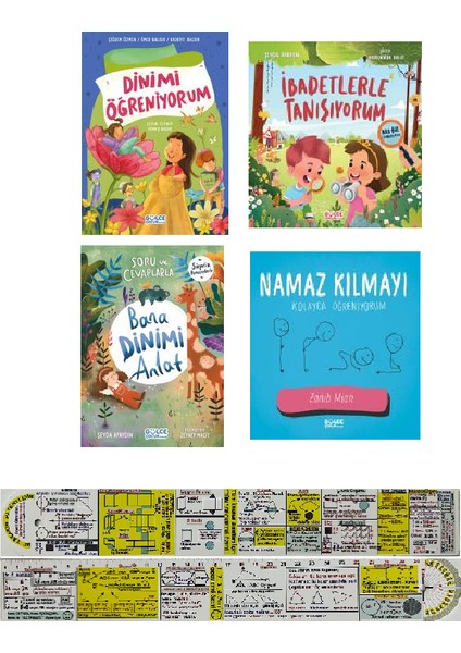 Dinimi Öğreniyorum / İbadetlerle Tanışıyorum / Bana Dinimi Anlat / Namaz Kılmayı Öğreniyorum 4 Kitap