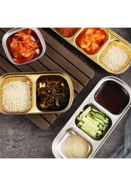 Metal Gold Tekli - Mini Salata, Kahve Lokumluk, Sunum Kasesi, Sosluk, Çerezlik, Kahvaltılık - 2 Adet
