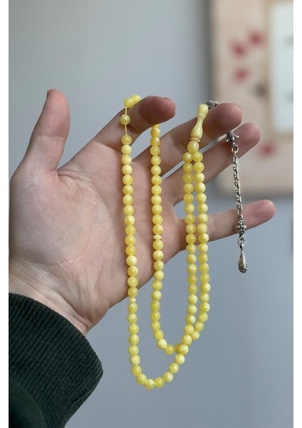 Orta Boy Sarı Renk 99'luk Namaz Tesbihi modelleri