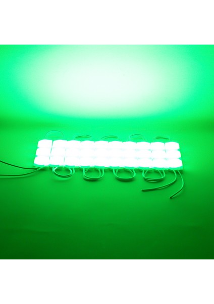 Modül LED 12V 3W Yeşil 2835 93 x 21MM IP65 220-240LM 180 Derece (4767) - Lisinya