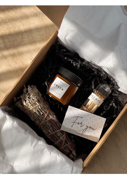 Amber Box | Candle Set | Terapi Set | Hediye Mum Kutusu