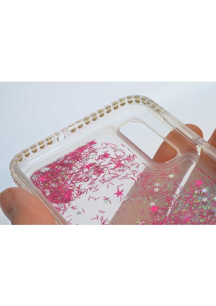 Galaxy S9 Uyumlu Kılıf Özel Tasarım Sıralı Taşlı Sıvılı Simli Silikon Kapak modelleri