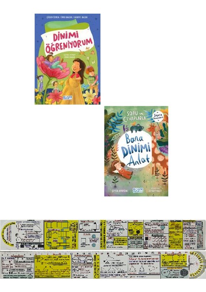 Dinimi Öğreniyorum / Bana Dinimi Anlat 2 Kitap Set (Matematik Öğreten Cetvel)