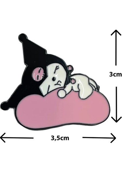 Kuromi Sanrio Metal Broş 1