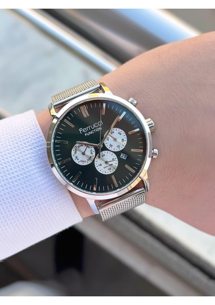 Çift Kordonlu Deri ve Çelik Hasırlı Iç Fonksiyonları Aktif 3 Atm Erkek Kol Saati EFC.03L.04 indirimleri