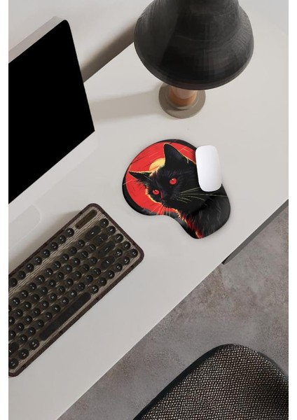 Dark Cat Bilek Destekli Mouse Pad,baskılı Mouse Pad,ergonomik Rahat Konforlu Mouse Pad fiyatları