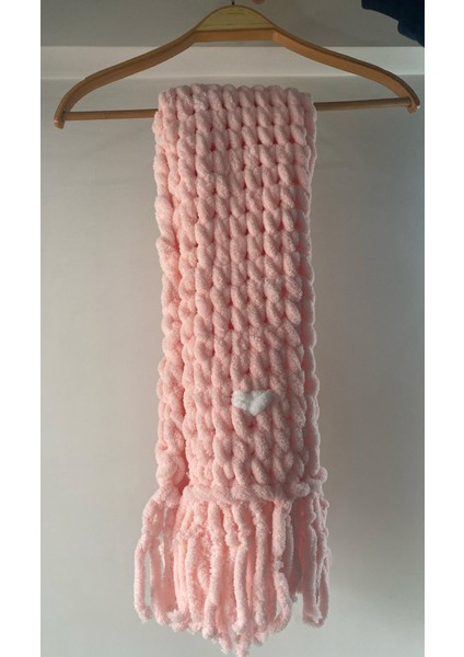 El Örgüsü Atkı Pembe