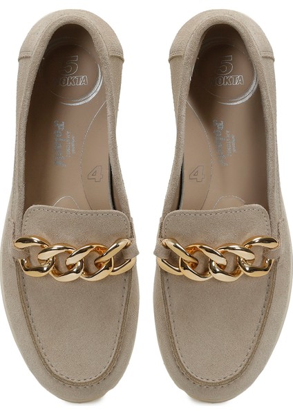 5 Nokta 105403.Z5FX Bej Kadın Loafer