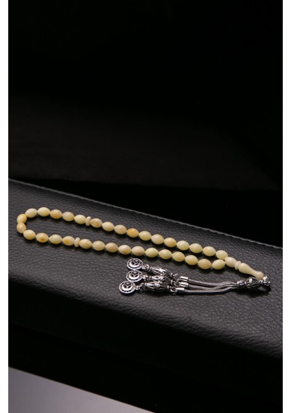 Bilek Boy Arpa Tane Gümüş Püsküllü Damla Kehribar Tesbih fiyatları