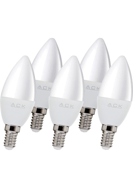7W E14 LED Ampul 6500K Beyaz AA09-00713 (5'li Paket)