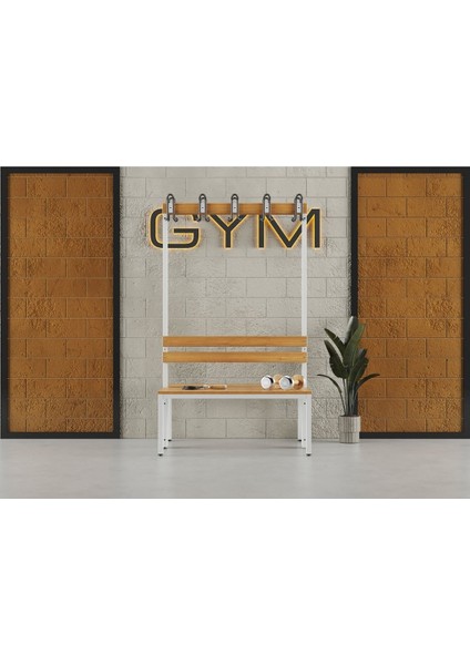 Ayakkabılıksız 4 Ayaklı Çift Taraflı Bank, Kanca Şeritli Bank, 10 Kanca, 100 x 85 x 170 cm , Spor Nankı fiyatları