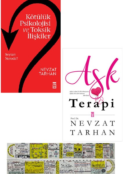 Kötülük Psikolojisi ve Toksik İlişkiler / Aşk Terapi 2 Kitap (Matematik Öğreten Cetvel) - Nevzat Tarhan