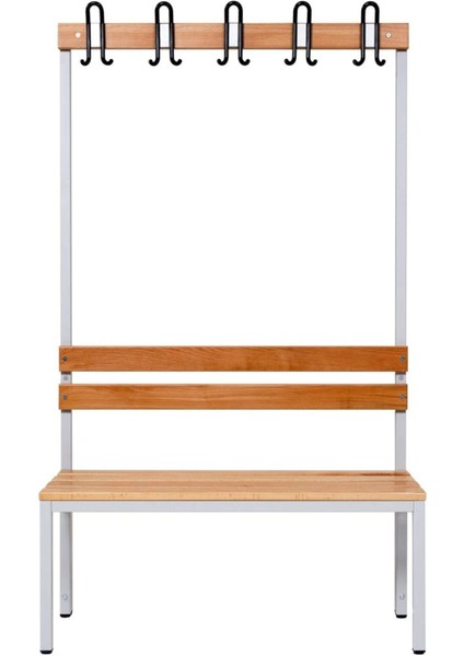 Ayakkabılıksız 4 Ayaklı Tek Taraflı Bank, Kanca Şeritli Bank, 5 Kanca, 100 x 43 x 170 cm , Spor Bankı modelleri