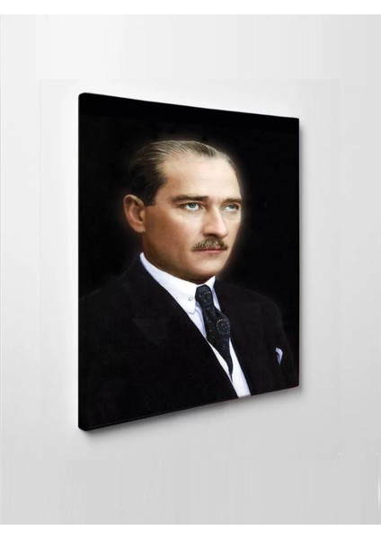 LED Işıklı Atatürk Kanvas Tablo