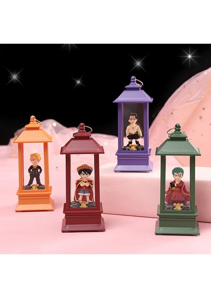 Anime Naruto Figürlü Fener Temalı Işıklı Kar Küresi - Gece Lambası