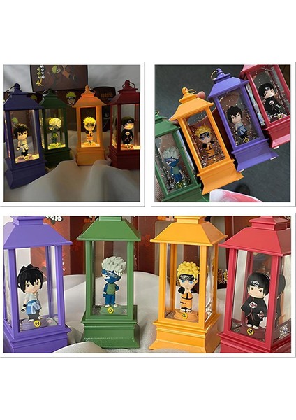 Anime Naruto Figürlü Fener Temalı Işıklı Kar Küresi - Gece Lambası
