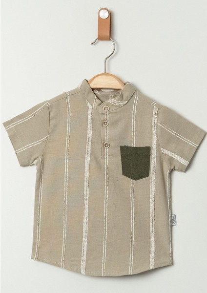 Tarz Gömlek Çizgi Desenli Belden Ayarlanabilir Kısa Kollu Şortlu 2'li Takım Çocuk ve Bebek Giyim Özel Gün Bayramlık Düğünlük fiyatları