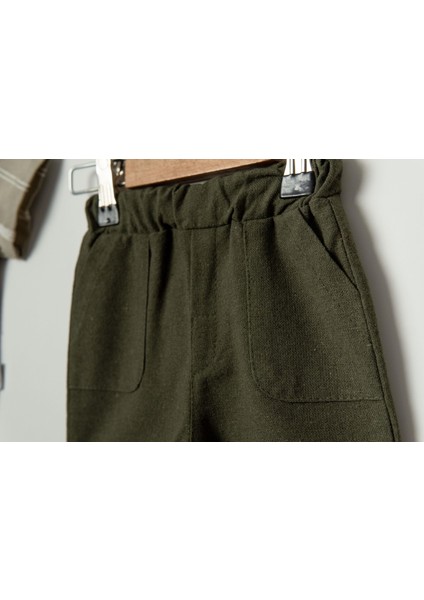 Tarz Gömlek Çizgi Desenli Belden Ayarlanabilir Kısa Kollu Şortlu 2'li Takım Çocuk ve Bebek Giyim Özel Gün Bayramlık Düğünlük fırsatları