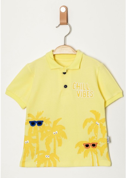 Tarz Lakos Palmiye Desenli Belden Ayarlanabilir Kısa Kollu Şortlu 2'li Takım Çocuk ve Bebek Giyim Özel Gün Bayramlık Düğünlük fiyatları