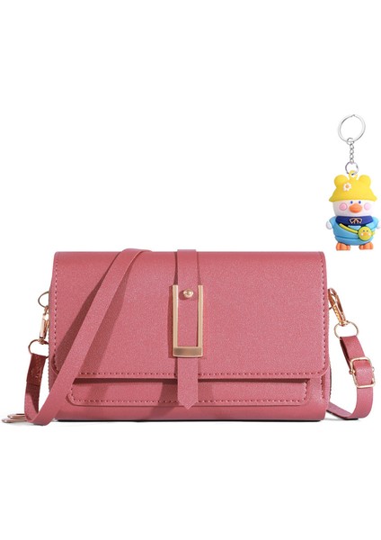 Cüzdan Cep Telefonu Çantası Moda Crossbody Küçük Kare Çanta Çok Yönlü Tek Omuz Küçük Omuz Çantası (Yurt Dışından)