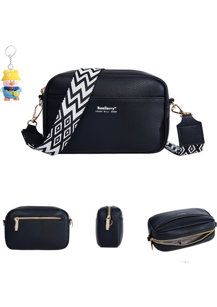 Kadın Çanta Büyük Kapasiteli Fermuarlı Omuz Crossbody Çanta Kadın Küçük Kare Çanta (Yurt Dışından)