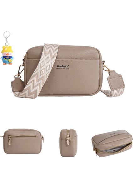 Kadın Çanta Büyük Kapasiteli Fermuarlı Omuz Crossbody Çanta Kadın Küçük Kare Çanta (Yurt Dışından)