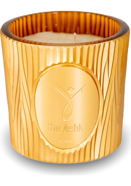 Glass Can Altın Mum 1000GR Yasemin, Amber