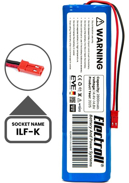 Ilife V3S Pro Uyumlu Batarya (Yüksek Kapasite) 2800MAH Pil Robot Süpürge Bataryası Değişimi indirimleri