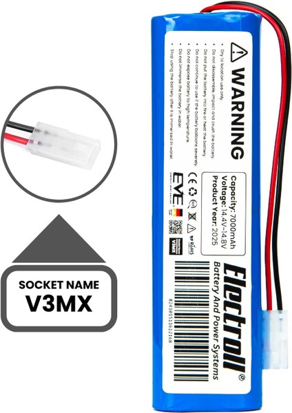 Viomi V3 Max Uyumlu Batarya (Maksimum Kapasite) 7000MAH Pil Robot Süpürge Bataryası V-RVCLM27B indirimleri