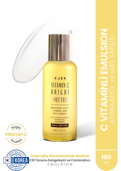 Vıtamın C Brıght Emulsion - C Vitaminli Aydınlatıcı Emülsiyon - 100ml