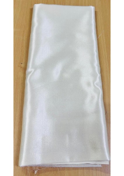 120X50 cm Krem Renk Pamuklu Saten Astarlık Kumaş