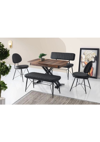 Ahtapot Paslanmaz Metal Ayaklı Salon Balkon ve Mutfak Sandalyesi 4 Adet fiyatları