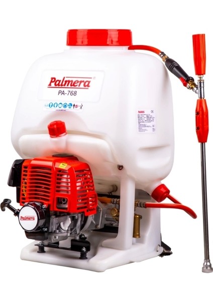 PA-768 Eur5 4t Sırt Ilaçlama Makinesi 1hp 25LT Pül.verizatör