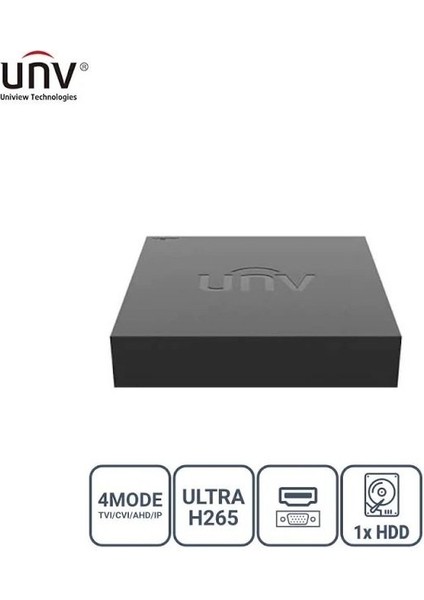 XVR301-04F 4 Kanal 2mp 1 Disk H265 Sesli Hibrit Kayıt Cihazı
