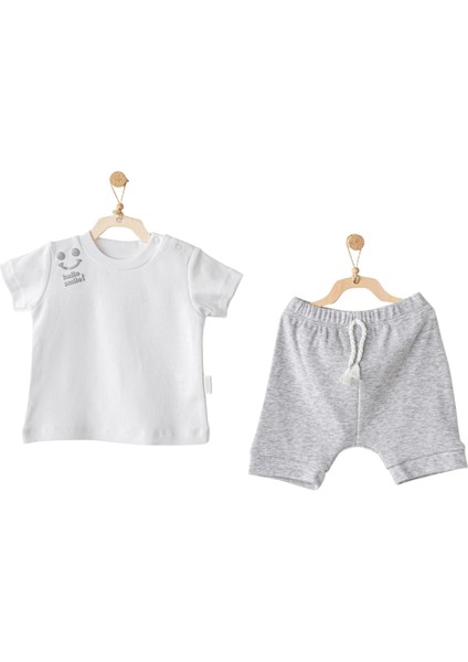 AC25894 2'li Basic Bebe Takım Grey Melange