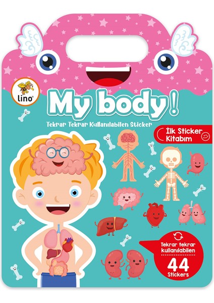Tekrar Tekrar Kullanılabilen Ilk Sticker Kitabım My Body LS-500