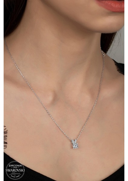 Swr Zirconia 0,87 Ct Minimal Kadın Gümüş Kolye