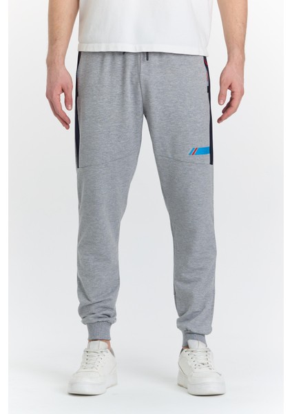 Erkek Pamuklu Baskılı Eşofman Altı Gri Melanj 5425-G fiyatları