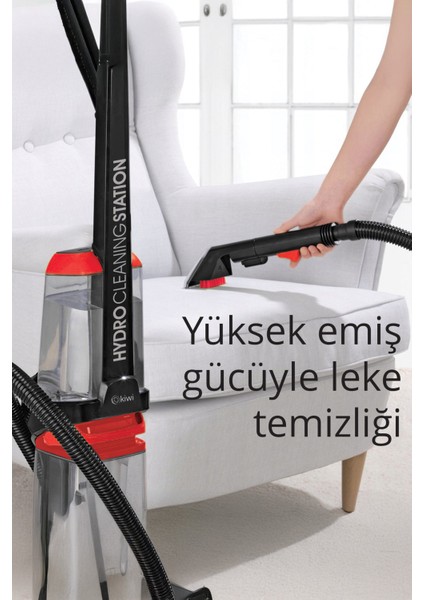 KCC-4371 PRO Bağlanabilir Koltuk Temizleme Başlıklı Dikey Halı Yıkama Leke Çıkartma Makinesi